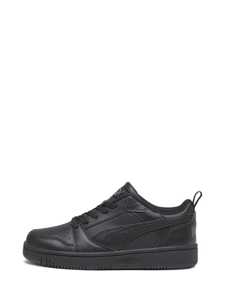 Puma Black Kids Rebound V6 Lo Unisex Sneakers - Image 2 of 6