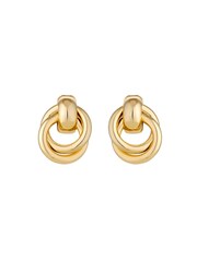 Jon Richard Gold Knotted Door Knocker Earrings - Image 3 of 3