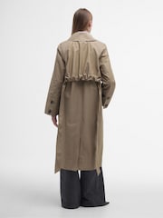 Barbour® Tan Brown Beatrix Showerproof Trench Coat - Image 2 of 7
