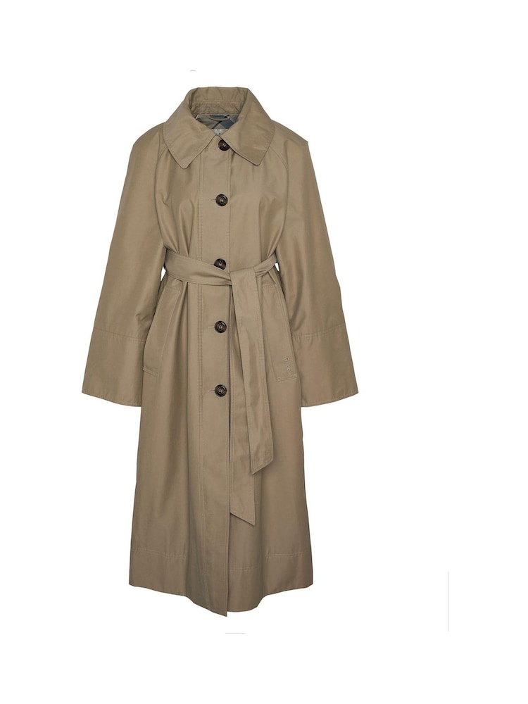Barbour® Tan Brown Beatrix Showerproof Trench Coat - Image 7 of 7