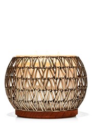 Bath & Body Works Basket Weave Bowl 3-Wick Candle Holder - Image 1 of 1