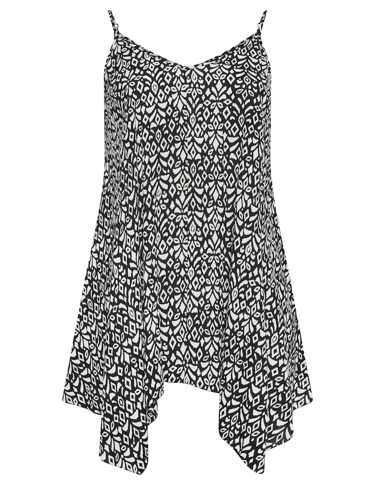 Yours Curve Black Ikat Print Cami - Image 6 of 6 Yours Curve Black Ikat Print Cami - Image 6 of 6
