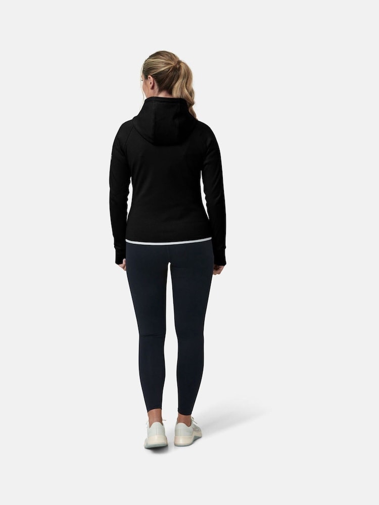 Gym + Coffee Black Womens Chill Pullover Hoodie - Image 2 of 6