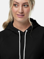 Gym + Coffee Black Womens Chill Pullover Hoodie - Image 3 of 6