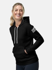 Gym + Coffee Black Womens Chill Pullover Hoodie - Image 5 of 6