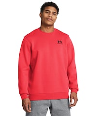 Under Armour Red HeatGear Essential Fleece Sweat Top - Image 1 of 3