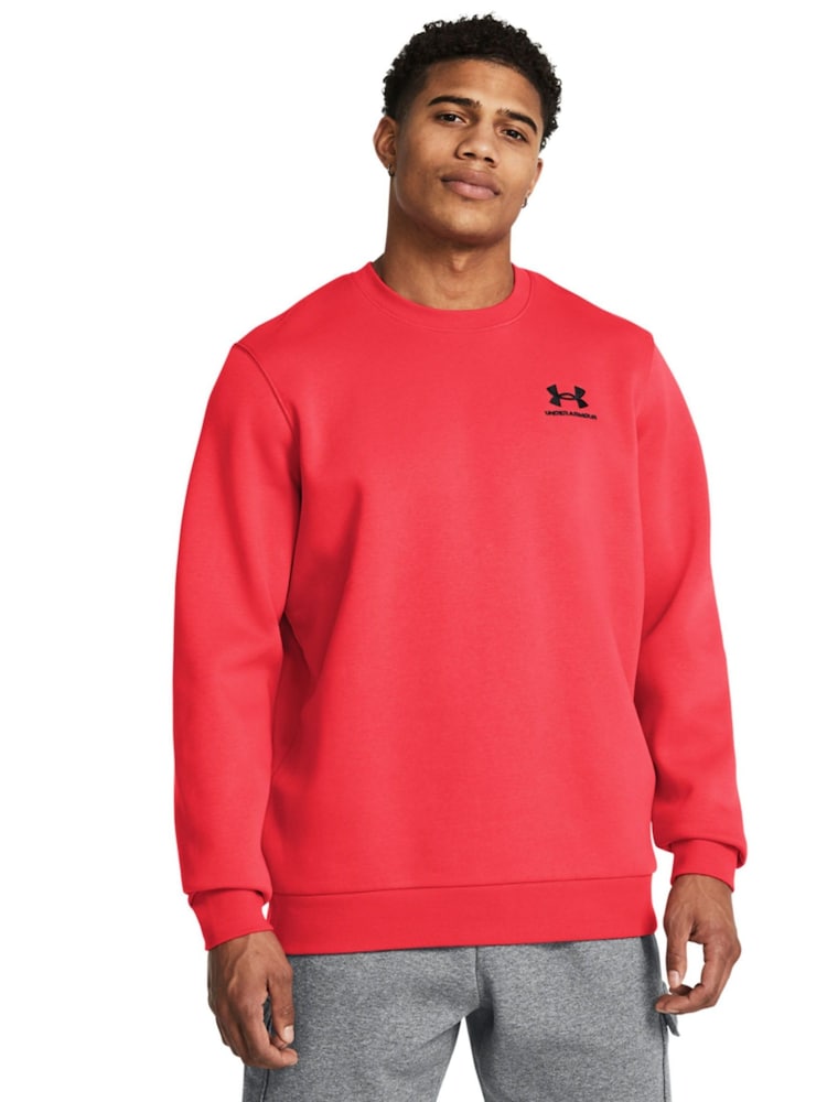 Under Armour Red HeatGear Essential Fleece Sweat Top - Image 1 of 3