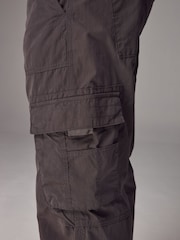 Black/Charcoal Grey Belted Tech Cargo Trousers 2 Pack - Image 10 of 17
