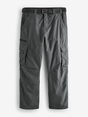 Black/Charcoal Grey Belted Tech Cargo Trousers 2 Pack - Image 14 of 17