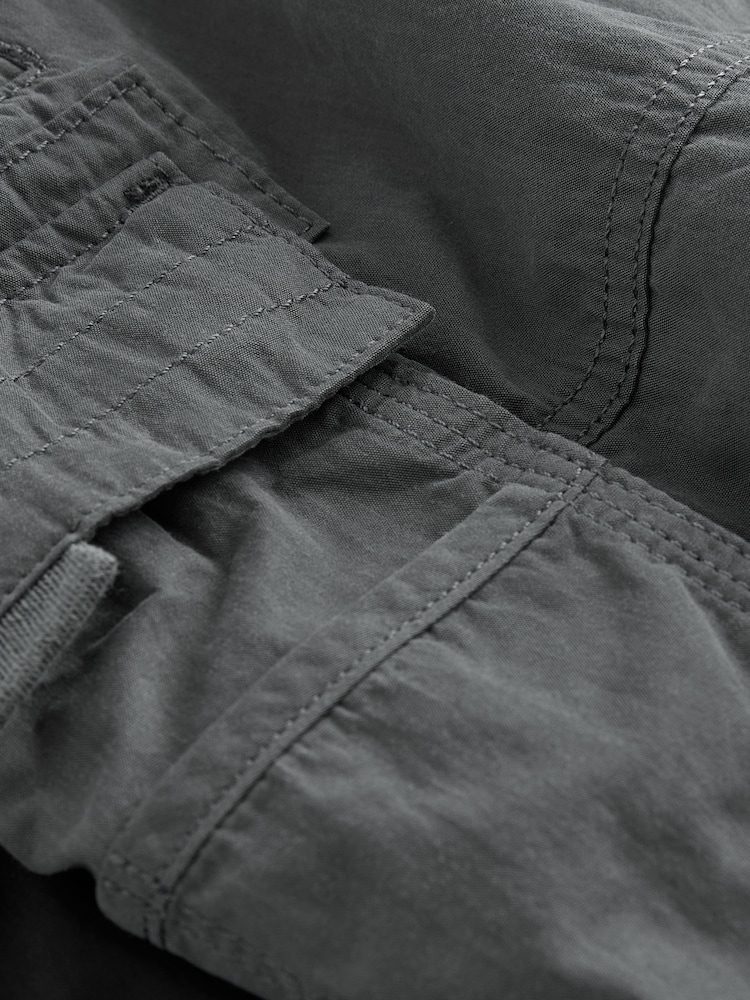 Black/Charcoal Grey Belted Tech Cargo Trousers 2 Pack - Image 17 of 17