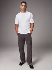 Black/Charcoal Grey Belted Tech Cargo Trousers 2 Pack - Image 4 of 17