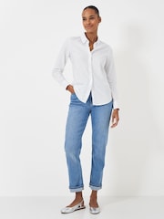 Crew Clothing White 100% Cotton Bracken Shirt - Image 3 of 4