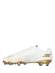 Blanco - Skechers White / Gold Older Kids Firm Ground Football Boots - Imagen 2 de 5