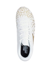 Blanco - Skechers White / Gold Older Kids Firm Ground Football Boots - Imagen 5 de 5