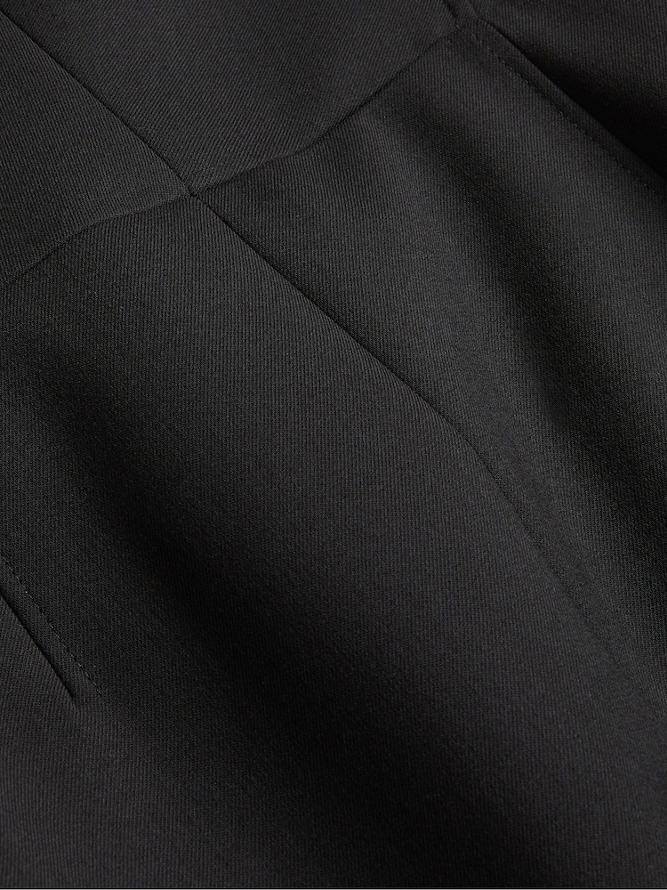 Ted Baker Black Manabud Tailored Midi Dress With Front Split - Image 4 of 5