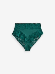 Print/Plain High Rise High Leg Floral Lace Knickers 3 Pack - Image 7 of 10