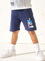 Angel & Rocket Blue Sonic Front Pocket 100% Cotton Shorts - Image 1 of 5