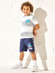 Angel & Rocket Blue Sonic Front Pocket 100% Cotton Shorts - Image 2 of 5