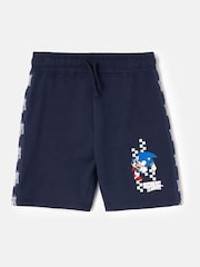 Angel & Rocket Blue Sonic Front Pocket 100% Cotton Shorts - Image 3 of 5
