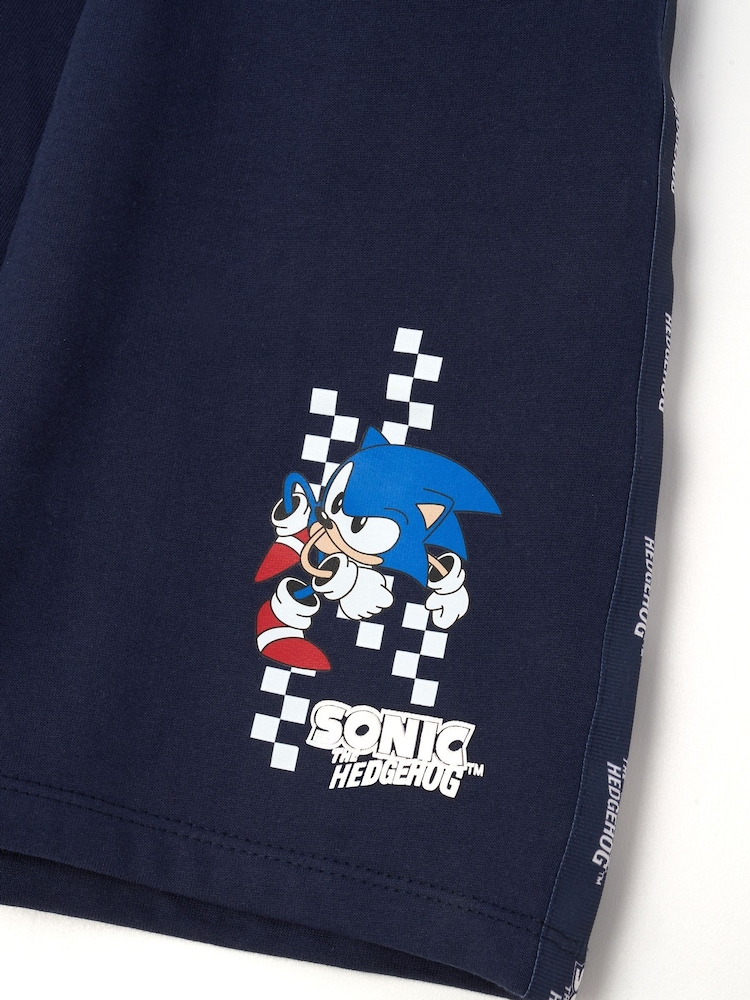 Angel & Rocket Blue Sonic Front Pocket 100% Cotton Shorts - Image 5 of 5