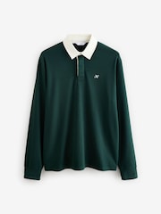 Green Long Sleeve Rugby Shirt - Image 5 of 7