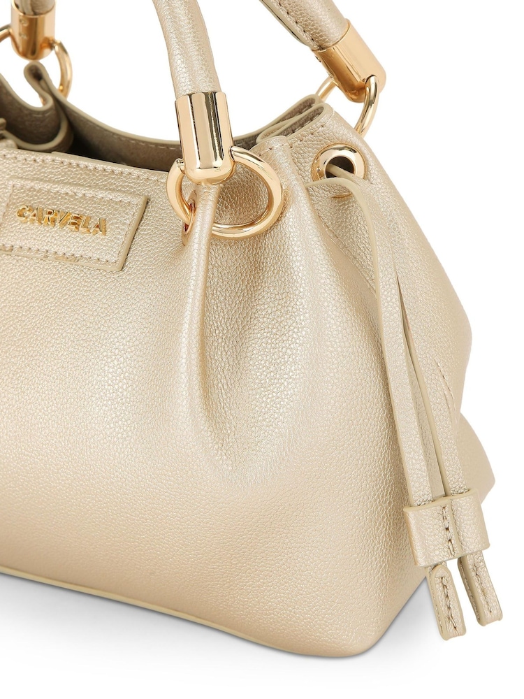 Carvela Gold Chai Mini Scrunch Bag - Image 4 of 4