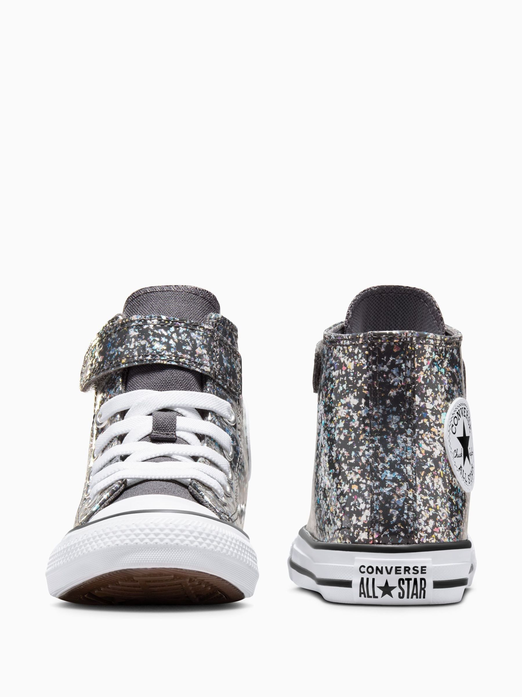 Converse grey glitter sales