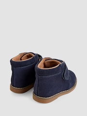 JoJo Maman Bébé Navy Suede Boots - Image 2 of 4