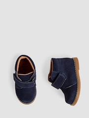 JoJo Maman Bébé Navy Suede Boots - Image 4 of 4