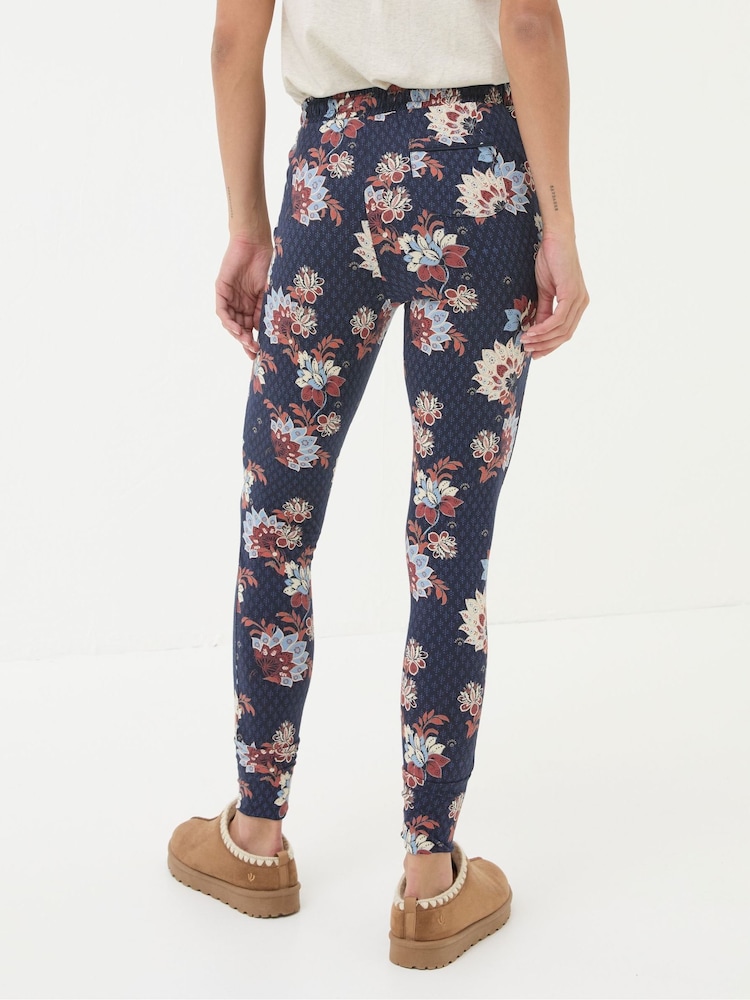 FatFace Ellie Navy Patchwork Pyjama Bottoms - Image 2 of 6