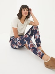 FatFace Ellie Navy Patchwork Pyjama Bottoms - Image 4 of 6