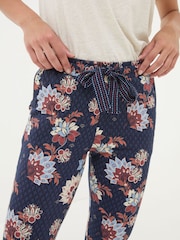 FatFace Ellie Navy Patchwork Pyjama Bottoms - Image 5 of 6