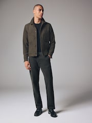 Charcoal Grey Slim Fit Premium Soft Touch Chino Trousers - Image 2 of 11