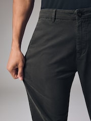 Charcoal Grey Slim Fit Premium Soft Touch Chino Trousers - Image 5 of 11