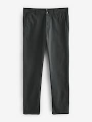 Charcoal Grey Slim Fit Premium Soft Touch Chino Trousers - Image 8 of 11