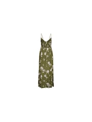 JDY Green Petite Floral Print Cheesecloth Cami Maxi Summer Dress - Image 1 of 1