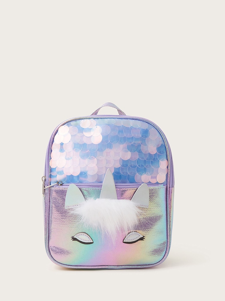 Monsoon Purple Jazzy Unicorn Backpack - Image 1 of 3