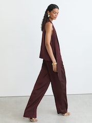 Reiss Tilly Jacquard галстук-жағалы жеңсіз топ - 8суретінің 3 суреті