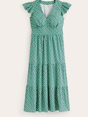 Boden Green 100% Cotton May Midi Tea Dress - Image 5 of 5