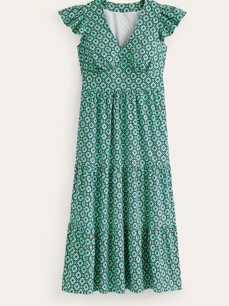 Boden Green 100% Cotton May Midi Tea Dress - Image 5 of 5