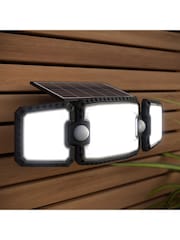 SolarCentre Black Dover Solar Outdoor Double PIR Light - Image 1 of 2