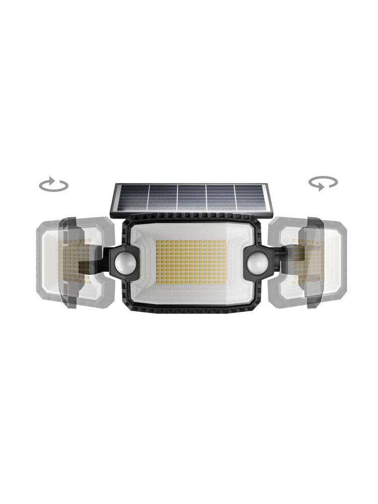 SolarCentre Black Dover Solar Outdoor Double PIR Light - Image 2 of 2