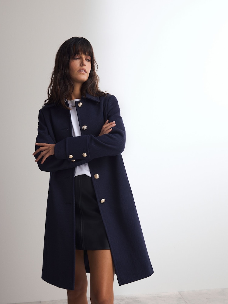 Navy Blue Dolly Coat - Image 2 of 7
