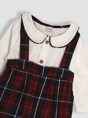 JoJo Maman Bébé Red 2-Piece Body & Checked Shorts Set - Image 6 of 6