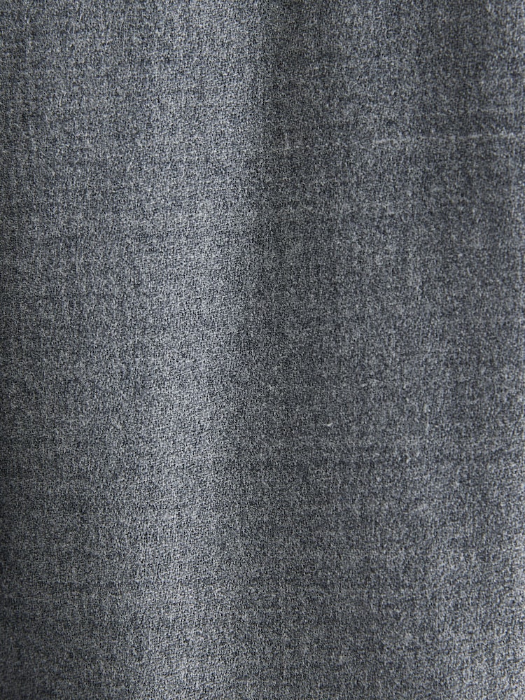 Grey Wool Rich Smart Textured Trousers With Side Adjusters - Image 10 of 10 Grey Wool Rich Smart Textured Trousers With Side Adjusters - Image 10 of 10