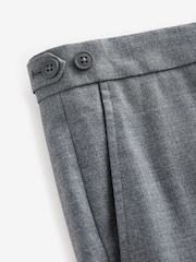 Gris - Pantalon élégant texturé en laine avec réglables latéraux - Image 8 de 10
