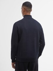 Barbour® International Lincoln Tipped Funnel Black 100% Cotton Sweatshirt - Image 3 of 6