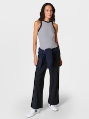 Sweaty Betty Navy White Stripe Harper Racer Tank Top - Image 4 of 7