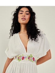 Accessorize Natural Embroidered Tassel Kaftan - Image 3 of 4