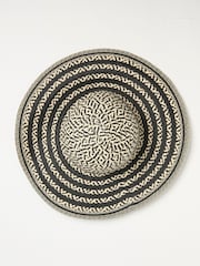 FatFace Geo Black Floppy Straw Hat - Image 2 of 3